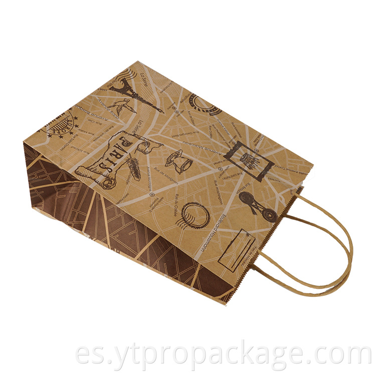 kraft paper t shirt packaging bag